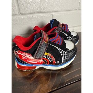 Disney Pixar Cars Lightning McQueen Toddler Sneakers Shoes Size 5 Light up‎